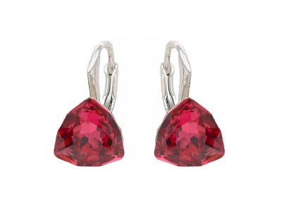 cercei rosii cercei argint rosii cercei swarovski rosii cerceintortite cercei eleganti