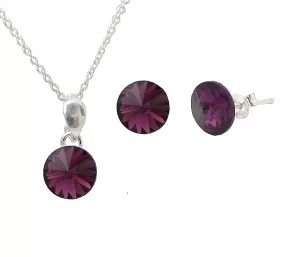 set cercei si pandantiv set cercei si lantisor set bijuterii set bijuterii dama cercei argint colier argint lant argint bijuterii swarovski set bijuterii swarovski lant argint cercei pietre swarovskiset bijuterii mov set bijuterii pietre mov cercei mov cercei argint mov colier mov
