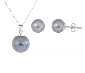 set bijuterii perle set perle argint set argint perle cercei perle cercei perle mov