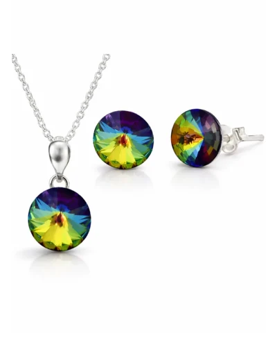 set cercei si pandantiv cercei argint cercei swarovski cercei verzi set bijuterii bijuterii argint bijuterii swarovski