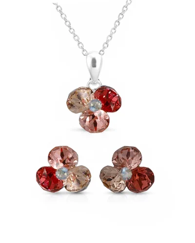 cercei trifoi cercei argint cercei swarovski set swarovski set argint