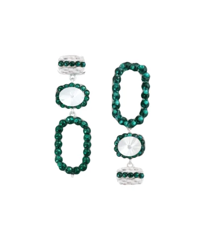 Cercei lungi verzi cu margele si detalii argintii model unicat Cristalia Cercei verzi unicat cu margele Cristalia Cercei statement verzi cu design asimetric Cercei handmade verzi cu margele si elemente argintii Cercei eleganti verzi cu margele stralucitoare Cercei asimetrici verzi model unicat Cercei lungi cu margele verde smarald Cristalia Cercei deosebiti verzi lucrati manual Cercei handmade unicat cu margele verzi Cercei fashion verzi cu design unicat