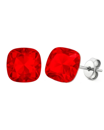 cercei rosii cercei swarovski cercei argint cercei pietre rosii